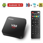 Smart tv box v88, 4k hd, android 10. 1, wifi, 3d, lecteur multimédia vidéo, cinéma maison, décodeur tv, ... Smart tv box v88, 4k hd, android 10. 1, wifi, 3d, lecteur multimédia vidéo, cinéma maison, décodeur tv, ...