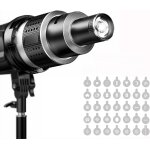 Snoot bowens support de projecteur avec 35 gobos et 5 filtres de couleur, accessoires pour neewer cb60b ...