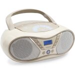 Soft grey, lecteur cd portable, lecture cd - r / cd - rw / cd - mp3, radio fm, port usb, son stro 6w, ...
