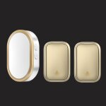 Sonnette etanche sans fil auto - alimentée, sans batterie, prise eu us uk, sonnette de porte, 2 boutons, ... Sonnette etanche sans fil auto - alimentée, sans batterie, prise eu us uk, sonnette de porte, 2 boutons, ...
