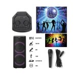 Sono enceinte portable 200w sur batterie / sd / usb / bt / mp3 + tws leds rgb et entrée micro pour la ... Sono enceinte portable 200w sur batterie / sd / usb / bt / mp3 + tws leds rgb et entrée micro pour la ...