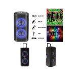 Sono enceinte portable 200w sur batterie / sd / usb / bt / mp3 + tws leds rgb et entrée micro karaoke ... Sono enceinte portable 200w sur batterie / sd / usb / bt / mp3 + tws leds rgb et entrée micro karaoke ...