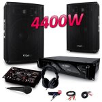Sono table de mixage usb - 2 enceintes 2x700w ampli 3000w micro + casque pa dj sono led light bar club ...