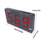 Sonomtre numrique lcd 9, 6 pouces, tenture murale, testeur de bruit 30 130db