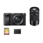 Sony a6400 hybride 24. 2 mpix + objectif sony sel 16 - 50mm f3. 5 - 5. 6 oss + objectif sony sel 55 - ...