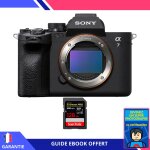 Sony a7 iv nu + 1 sandisk 128gb extreme pro uhs - ii sdxc 300 mb / s + ebook 'devenez un super photographe' ...