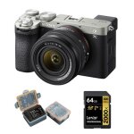 Sony a7c ii (28 - 60mm) argent kit + lexar 64go carte mmoire professional 2000x uhs - ii sdxc + kingma ...