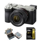 Sony a7c ii (28 - 60mm) kit argent + lexar 256go carte mmoire professional 2000x uhs - ii sdxc + kingma ...