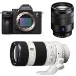 Sony alpha 7 iii hybride 24. 2 mpix + objectif sel 24 - 70mm f4 za oss + objectif sel 70 - 200 f4 g oss ...