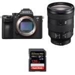 Sony alpha 7r iii + fe 24 - 105 mm f4 g oss + sandisk 128gb extreme pro uhs - i 170 mb / s garantie 2 ...