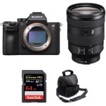 Sony alpha 7r iii + fe 24 - 105 mm f4 g oss + sandisk 64gb extreme pro 170 mb / s + sac garantie 2 ans ...