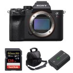 Sony alpha 7r iv nu + sandisk 128gb extreme pro uhs - i sdxc 170 mb / s + sony np - fz100 + sac garantie ...