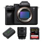 Sony alpha a7 mark iv appareil photo + fe 20 - 70mm f4 g + batterie np - fz100 + sandisk 64 go extreme ...