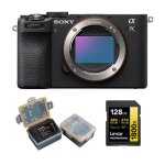 Sony alpha a7c ii corps noir + carte mmoire lexar professional 128go sdxc 1800x uhs - ii + kingma 2000 ...