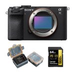 Sony alpha a7c ii corps noir + carte mmoire lexar professional 64go sdxc 1800x uhs - ii + kingma 2000 ...