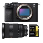 Sony alpha a7c ii corps noir + sony fe 24 - 70mm f2. 8 gm ii + carte mmoire sdxc lexar professional ...