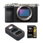 Sony alpha a7cr appareil photo sans miroir (argent) + lexar 128go carte mmoire professionnelle 2000x ...