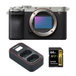 Sony alpha a7cr appareil photo sans miroir (argent) + lexar 64go carte mmoire professionnelle 2000x ...