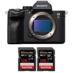 Sony alpha a7s iii nu + 2 sandisk 128gb extreme pro uhs - ii sdxc 300 mb / s garantie 2 ans