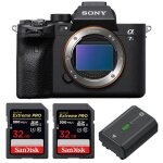 Sony alpha a7s iii nu + 2 sandisk 32gb extreme pro uhs - ii sdxc 300 mb / s + 1 sony np - fz100 garantie ...