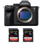 Sony alpha a7s iii nu + 2 sandisk 32gb extreme pro uhs - ii sdxc 300 mb / s garantie 2 ans