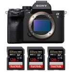 Sony alpha a7s iii nu + 3 sandisk 128gb extreme pro uhs - ii sdxc 300 mb / s garantie 2 ans