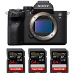 Sony alpha a7s iii nu + 3 sandisk 64gb extreme pro uhs - ii sdxc 300 mb / s garantie 2 ans