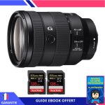 Sony fe 24 - 105mm f / 4 g oss + 2 sandisk 128gb extreme pro uhs - ii 300 mb / s + ebook 'devenez un ...