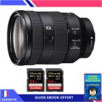 Sony fe 24 - 105mm f / 4 g oss + 2 sandisk 64gb extreme pro uhs - ii sdxc 300 mb / s + ebook 'devenez ...