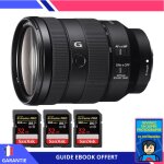 Sony fe 24 - 105mm f / 4 g oss + 3 sandisk 32gb extreme pro uhs - ii sdxc 300 mb / s + ebook 'devenez ...