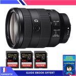Sony fe 24 - 105mm f / 4 g oss + 3 sandisk 64gb extreme pro uhs - ii sdxc 300 mb / s + ebook 'devenez ...