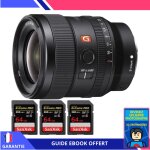Sony fe 24mm f / 1. 4 gm + 3 sandisk 64gb uhs - ii 300 mb / s + ebook 'devenez un super photographe' ...