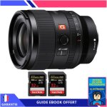 Sony fe 35mm f / 1. 4 gm + 2 sandisk 32gb extreme pro uhs - ii sdxc 300 mb / s + ebook 'devenez un super ...