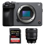 Sony fx30 camra de cinma numrique + fe 50mm f1. 4 gm + sandisk 256 go extreme pro sdxc uhs - ii u3 ...