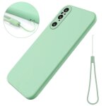 For sony xperia 1 v soft lining liquid silicone phone case shockproof cover with strap