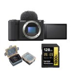 Sony zv - e10 ii botier (noir) + batterie kingma (sony np - fz100) + carte mmoire lexar professional ...