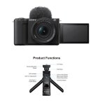 Sony zv - e10 ii kit 16 - 50mm ii noir kingma bm - sr4 wirelesstripod grip Sony zv - e10 ii kit 16 - 50mm ii noir kingma bm - sr4 wirelesstripod grip