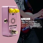 Souldim - mini pdale jepedal electrique overdrive, booster, delay, pramp, reverb, noise reduction, analog ...