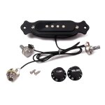 Soundhole précâblé active pickup 4 cordes pour cigar box pièces de guitare accessoires Soundhole précâblé active pickup 4 cordes pour cigar box pièces de guitare accessoires