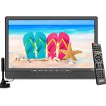 Soyar tv numrique portable dvb - t2, lcd 14, 0 pouces, batterie rechargeable, mini tv freeview, prise ...