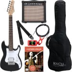 Sphere junior guitare elctrique noir set 3 / 4 avec ampli, cable et sangle