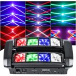 Spider moving head light led beam dj lights rgbw sound activated and dmx512 control for party pub disco ...