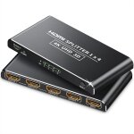 Splitter hdmi 4 sorties repartiteur hdmi splitter 4k r�partiteur ecran 1 entr�e 4 sorties 3d 2160p 1440p ...
