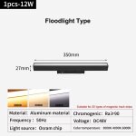 Spot lumineux led intgr sur rail magntique moderne, eclairage d'nik, luminaire dcoratif de plafond, ...
