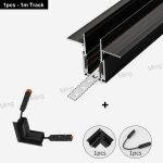 Spot lumineux led intgr sur rail magntique moderne, eclairage d'nik, luminaire dcoratif de plafond, ...