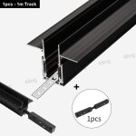 Spot lumineux led intgr sur rail magntique moderne, eclairage d'nik, luminaire dcoratif de plafond, ...