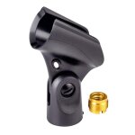 Spring clip microphone holder mic adapter pour microphone de 2, 1 a 3, 3 cm de diam�tre