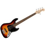 Squier affinity series jazz bass v - 5 cordes - 3 - color sunburst