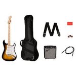 Squier sonic stratocaster pack mn 2 - color sunburst pack débutant guitare electrique Squier sonic stratocaster pack mn 2 - color sunburst pack débutant guitare electrique