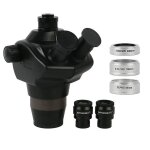 St8050 simul focal 4x 8x 50x 100x zoom continu parfocal trinoculaire stro microscope tte 115mm distance ...